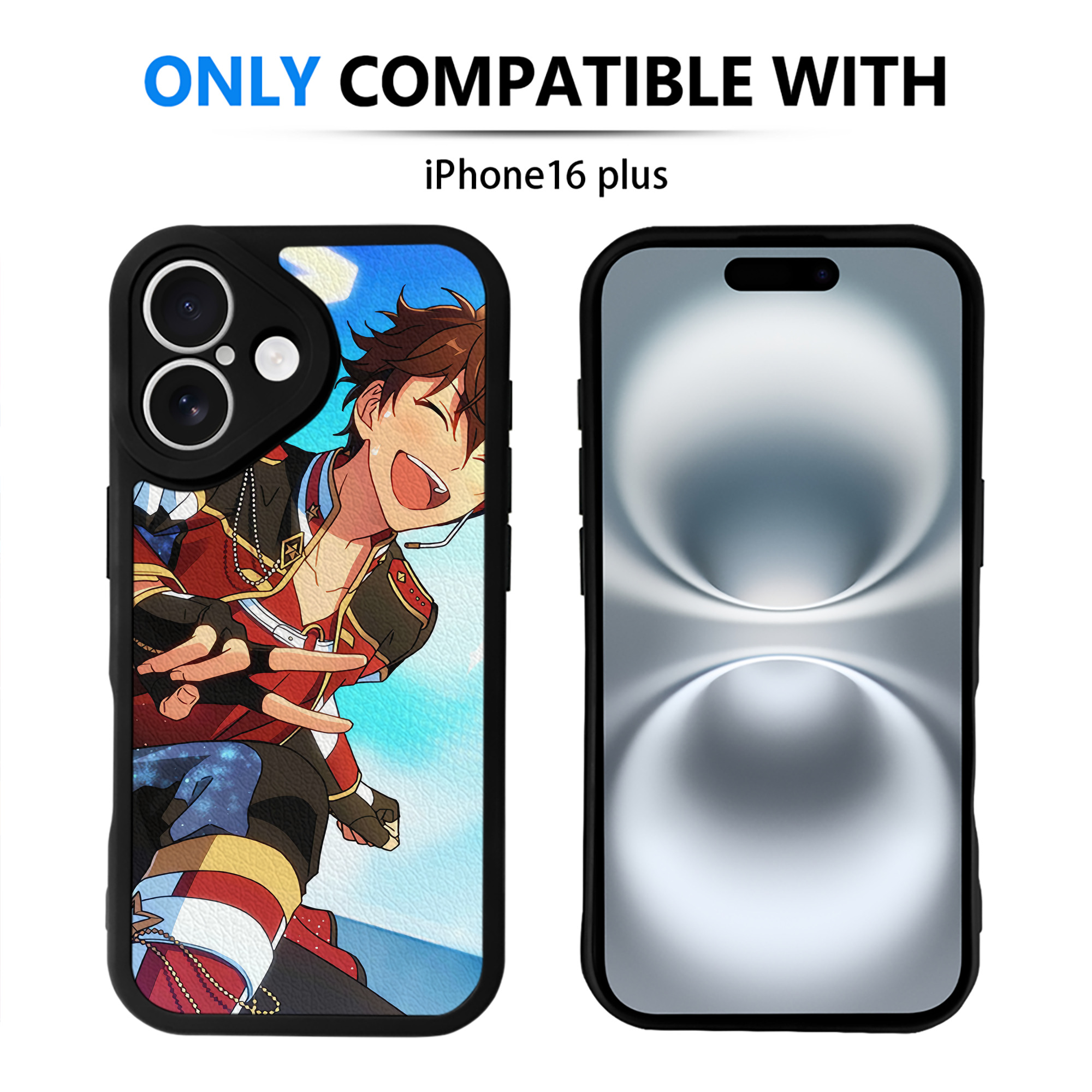 （画像用） あんさんぶるスターズ! Ensemble Stars 【iPhone 16シリーズ対応】シリコンスマホケース（レザー調） 材質：シリコン